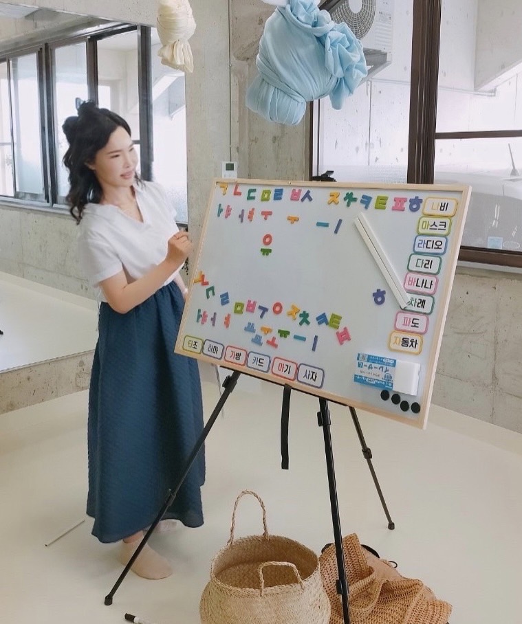 韓国語教室ミリネのレッスン中の様子